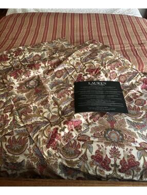 Lauren Ralph Lauren Reversible Full/Queen Comforter + 2 Shams 96x94 Green Label